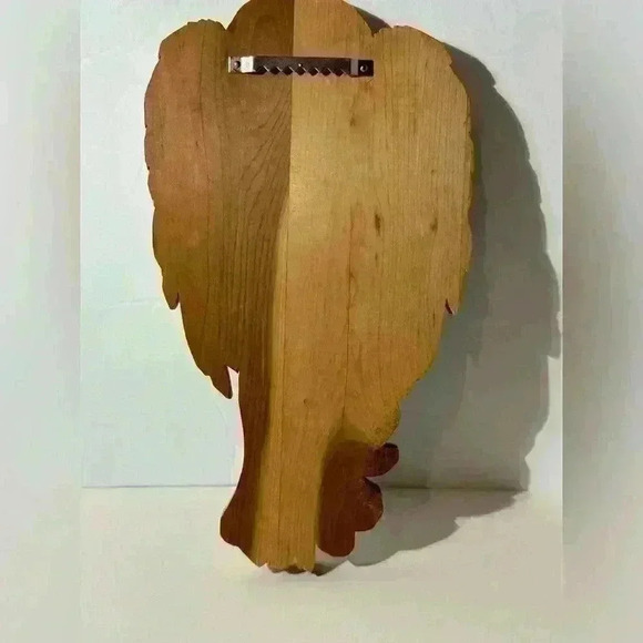 Handmade Wooden Angel Holding Baby Wall Plaque- 10” - Picture 2 of 4